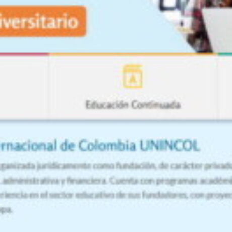 Foto del perfil de Unincol Fundacion Universitaria